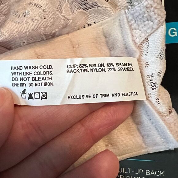 NWT! Bali pale pink lace bra. Size 38C - Picture 6 of 8